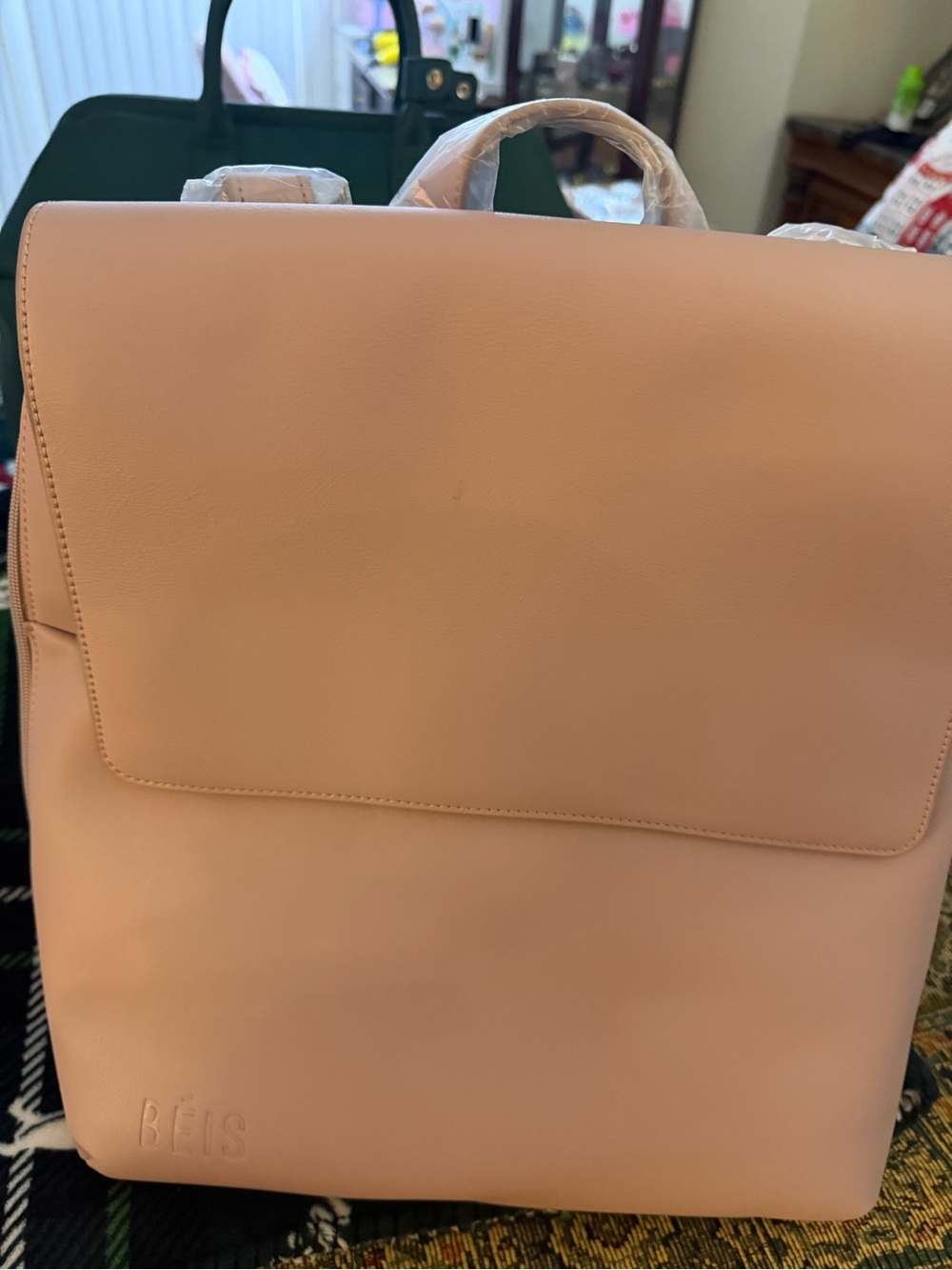 Beis Travel The Wicked Backpack in Wicked Pink View 3
